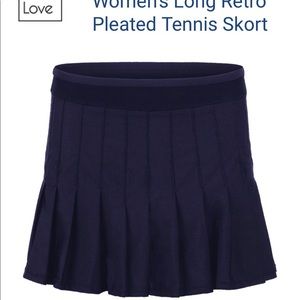 Lucky In Love Navy Tennis Skort